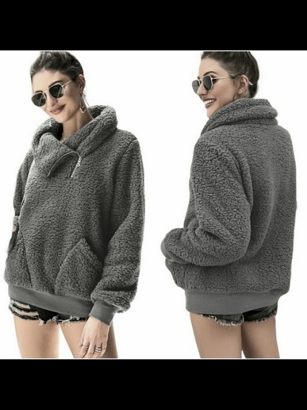 NWT KIRUNDO Shearling Pullover Sz S